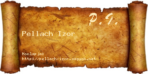 Pellach Izor névjegykártya